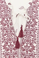 TASSEL PRINT BLOUSE