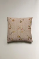 HOUSSE DE COUSSIN FLEURS