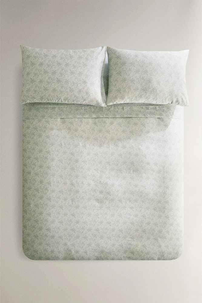 PAISLEY PRINT SATEEN DUVET COVER