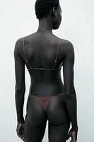 STRUCTURED SILK THONG LIMITED EDITION