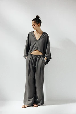 ASYMMETRIC CAPE KIMONO
