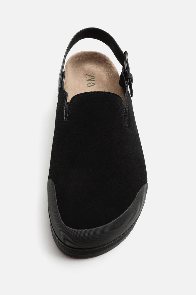 LEATHER CLOGS