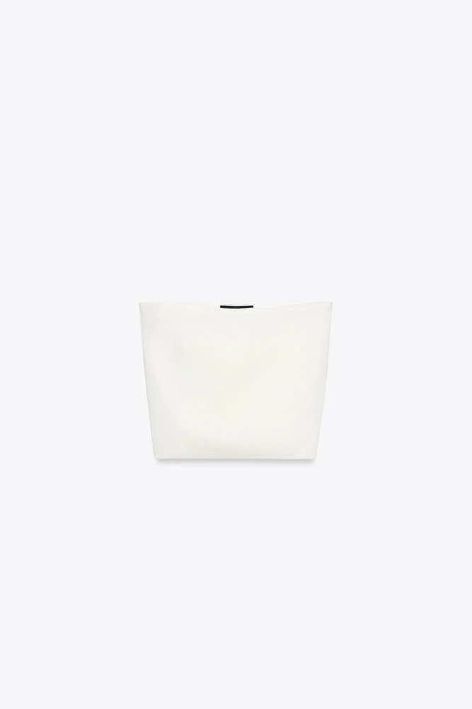 TOP BANDEAU EN MAILLE UNIE