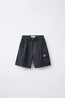POPLIN CARGO SHORTS