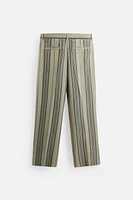 LIMITED EDITION 100% CUPRO STRIPED PANTS