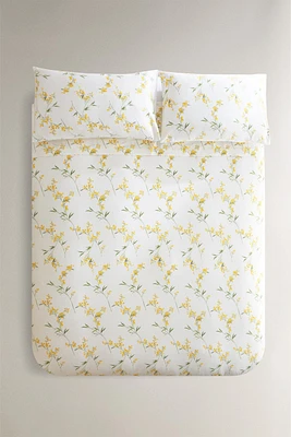 HOUSSE DE COUETTE SATIN IMPRIMÉ MIMOSA