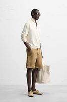 KNIT COTTON - LYOCELL POLO SHIRT