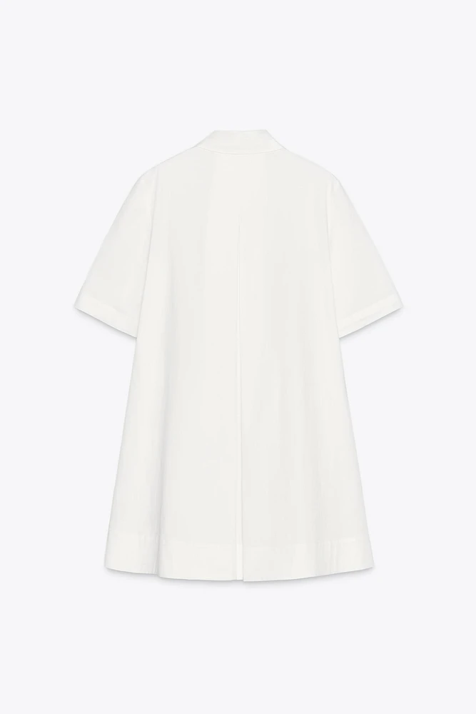 ZW COLLECTION POPLIN SHORT DRESS