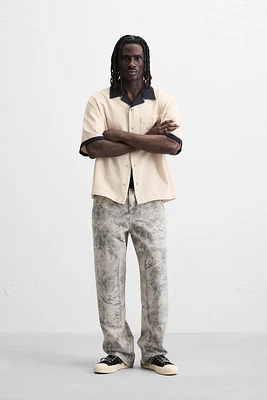 CHEMISE BRODÉE EN CONTRASTE