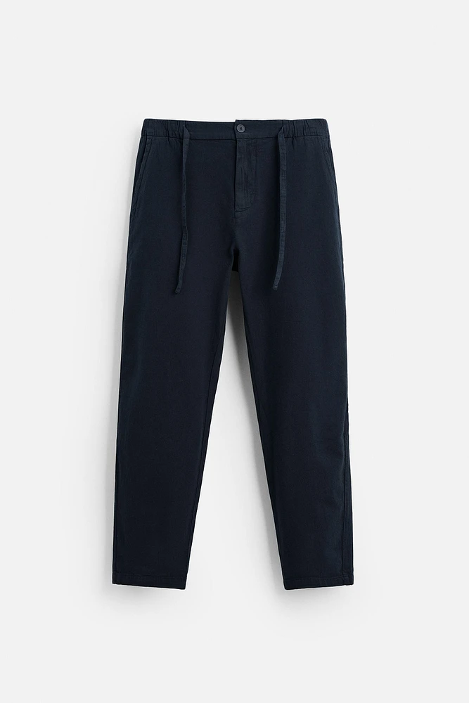COTTON-LINEN PANTS