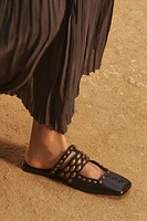 LIMITED EDITION LEATHER STUDDED MULES
