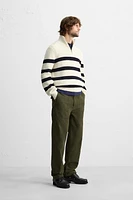 BASIC QUARTER-ZIP SWEATER