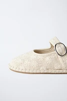 EMBROIDERED BALLET FLATS