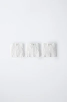 AGES -6/ THREE-PACK OF RIBBED BOXERS WITH LABEL