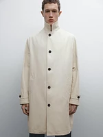 100% cotton trench coat