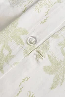 DRAP DE DESSUS SATIN TOILE JOUY PALMIERS