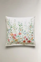 FLORAL PRINT COTTON PILLOWCASE
