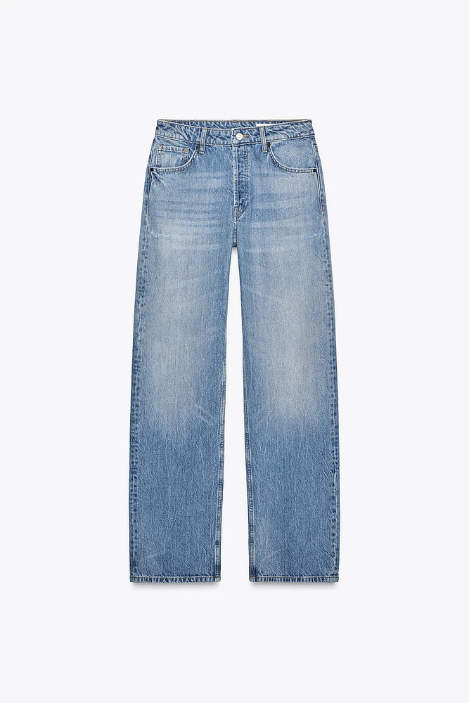 JEAN TRF DROIT À TAILLE MI-HAUTE