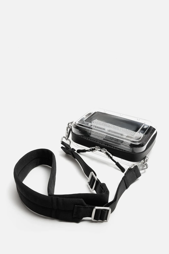 TRANSPARENT RIGID CROSSBODY BAG