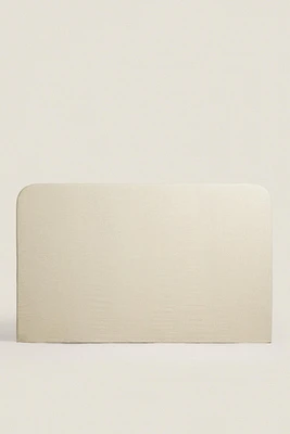 ROUNDED HEADBOARD WITH LINEN COVER