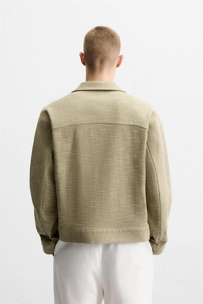 SURCHEMISE STRUCTURÉE AVEC ZIP