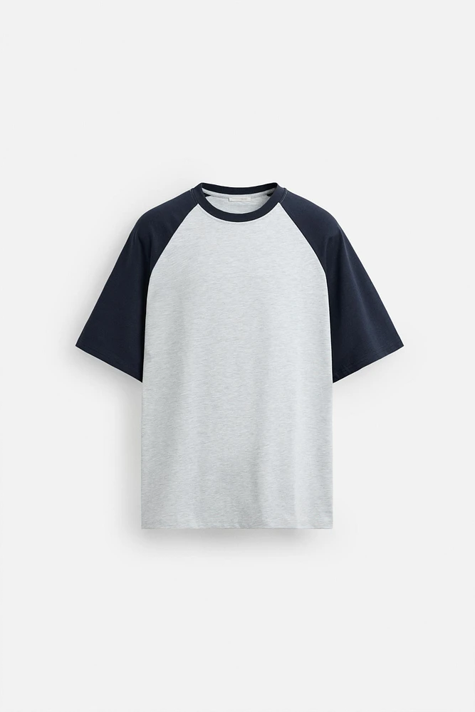 T-SHIRT À MANCHES EN CONTRASTE