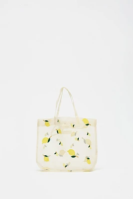 EMBROIDERED FABRIC BAG