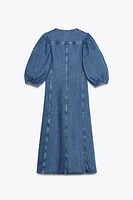DENIM MIDI DRESS ZW COLLECTION