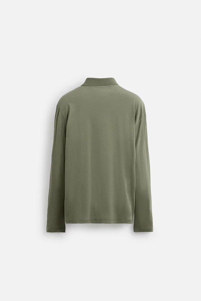 LIGHTWEIGHT COTTON POLO SHIRT