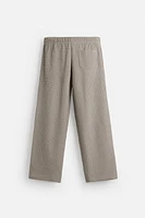 PANTALON RELAXED FIT STRUCTURÉ À CARREAUX