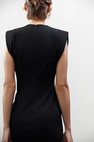 ROBE MI-LONGUE À ÉPAULETTES COLLECTION ZW