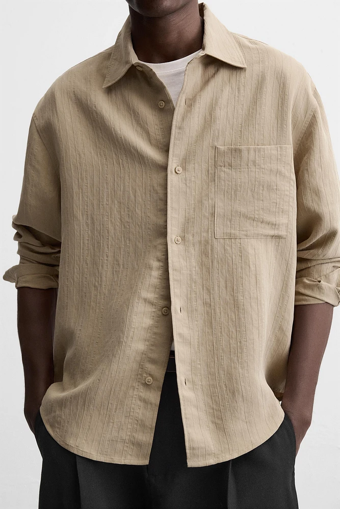 FLOWY POCKET SHIRT