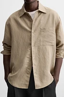 FLOWY POCKET SHIRT