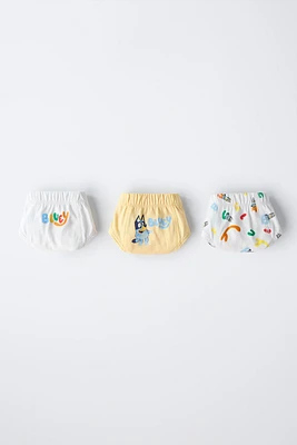 2-6 ANS/ LOT DE TROIS SLIPS BLUEY © LUDO STUDIO