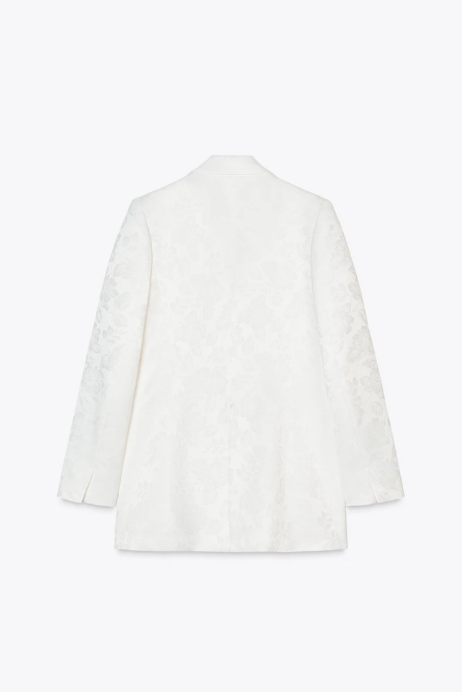 DOUBLE BREASTED JACQUARD BLAZER