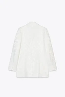 DOUBLE BREASTED JACQUARD BLAZER