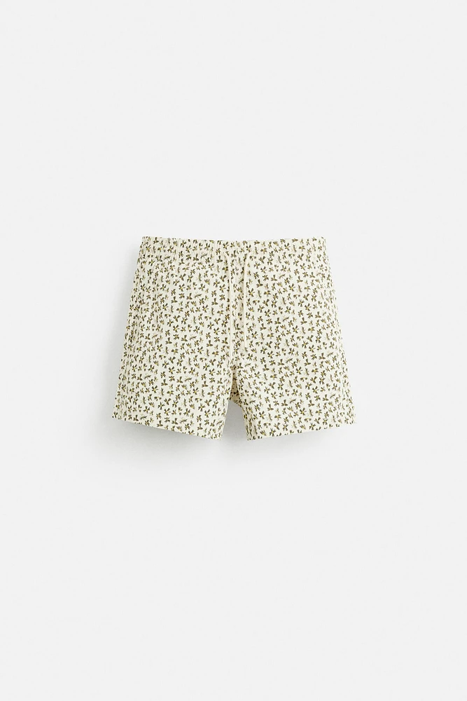 FLORAL PRINT MID-LENGTH SWIMSUIT