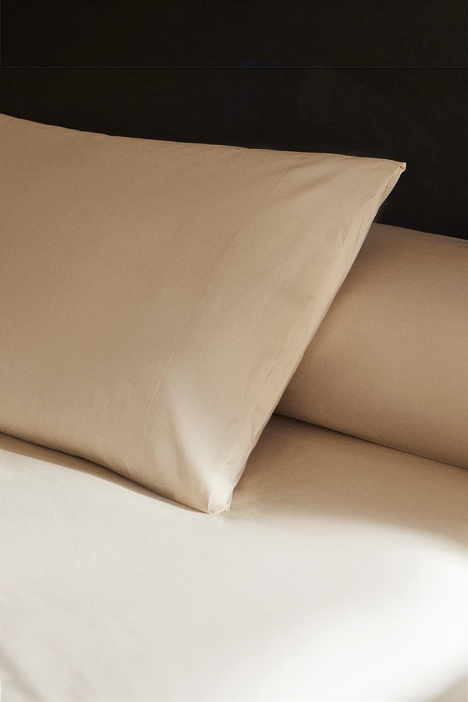 PERCALE COTTON PILLOWCASE ( THREAD COUNT