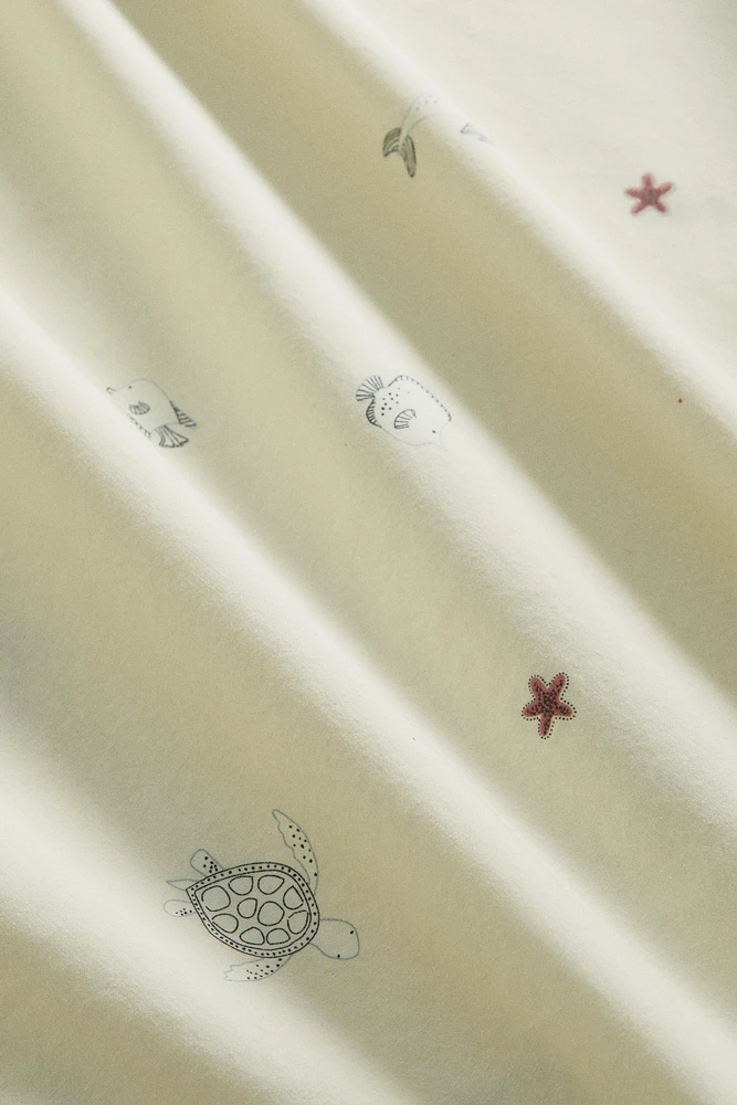 HOUSSE DE COUETTE ENFANT IMPRIMÉ MARIN