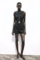BELTED CREPE JUMPSUIT