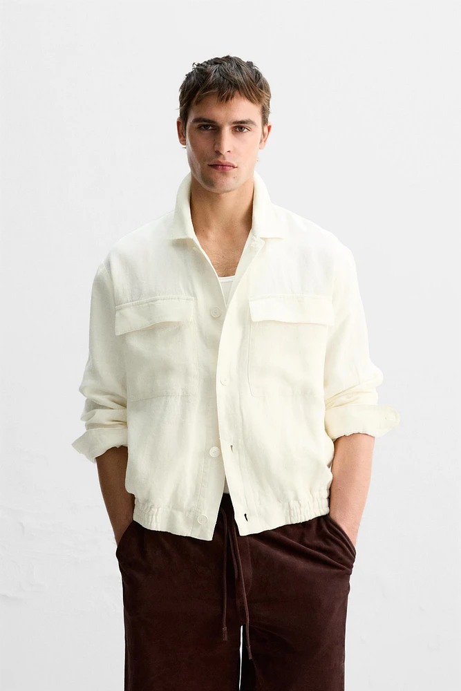 LIMITED EDITION 100% LINEN POCKET JACKET