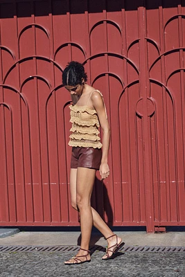 POINTELLE KNIT TOP