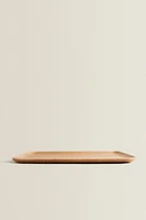 RECTANGULAR NON-SLIP WOODEN TRAY
