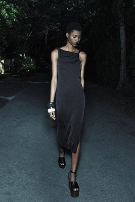 ZW COLLECTION SATIN MIDI DRESS