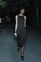 ZW COLLECTION SATIN MIDI DRESS