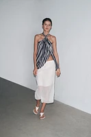 JUPE MIDI SEMI-TRANSPARENTE ZW COLLECTION