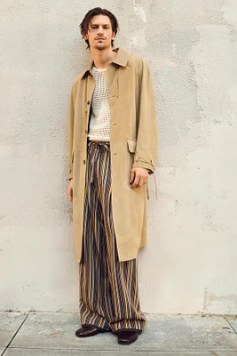 LIMITED EDITION SUEDE LEATHER TRENCH COAT