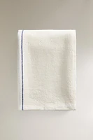 STRIPED LINEN BLANKET