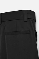 PLEATED PANTS WITH BELT