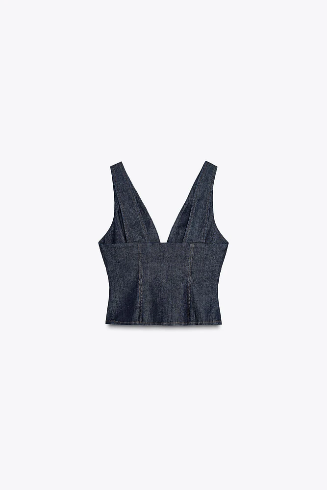 TOP Z1975 COURT EN DENIM